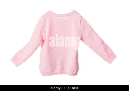 Childrens knitted blouse. Isolated on the white background. Stock Photo