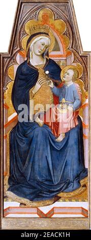 Niccolò di Buonaccorso - Madonna and Child, 1387. Stock Photo