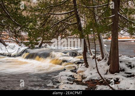 Cordova Falls Conservation Area Crowe River Cordova Lake Peterborough County Ontario Canada Stock Photo