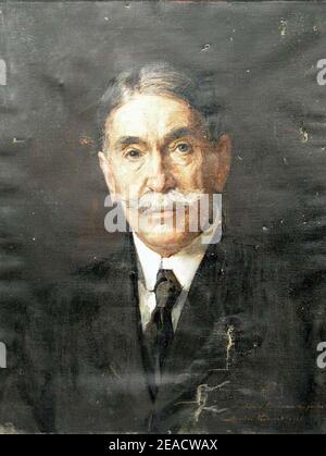 Nicolae Vermont - Portret de barbat. Stock Photo