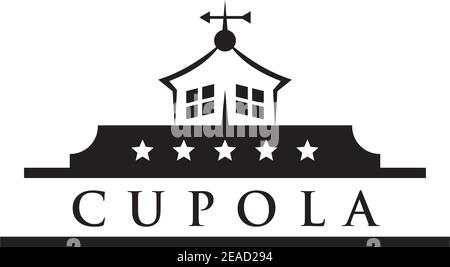 Cupola farm logo design icon vector illustration template Stock Vector
