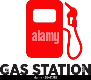 Gas station icon logo design vector illustration template Stock Vector