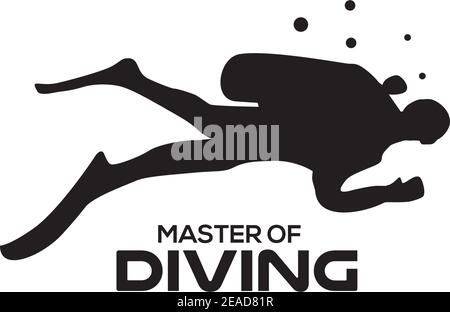 Diver club icon logo design vector template illustration Stock Vector