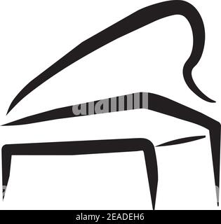 Piano logo icon design inspiration vector template Stock Vector Image ...