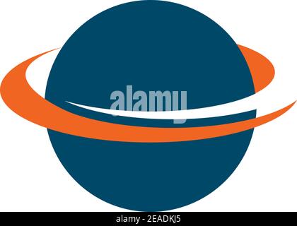 Planet icon logo design inspiraiton vector template Stock Vector