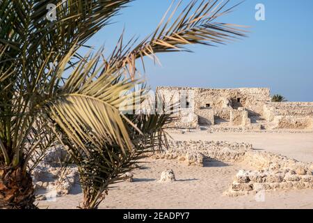 Exterior view of Tylos Fort / Bahrain Fort Stock Photo