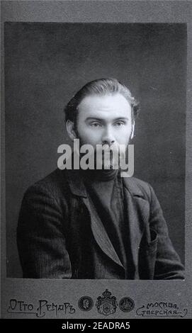 Nikolay Klyuev 1912. Stock Photo
