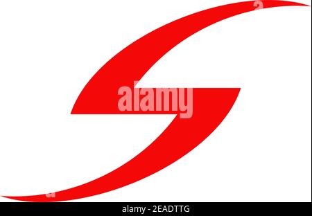 S letter initial logo design inspiration vector symbol template Stock Vector