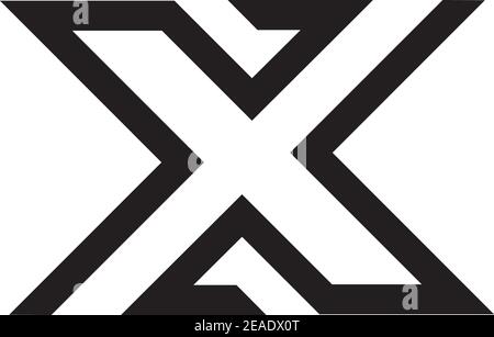 X letter initial logo design  inspiration vector template Stock Vector