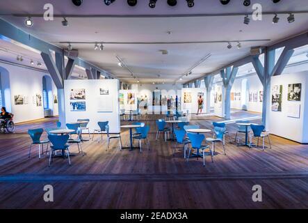 exhibition ground inside of the Rundetaarn tower in central Copenhagen. Stock Photo