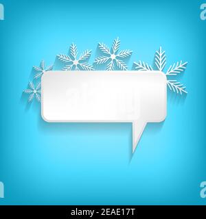 Vector comic speech bubble on color background. Isolated colorful banner, empty paper shape. Cartoon flat illustration for chat. Template frame. Hand Stock Vector