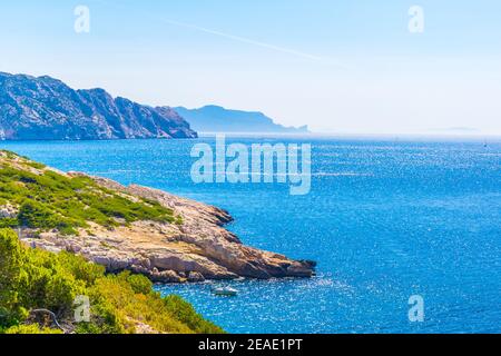 Les Calanques national park in France Stock Photo