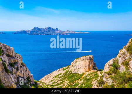 Les Calanques national park in France Stock Photo