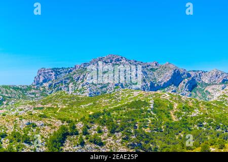 Les Calanques national park in France Stock Photo