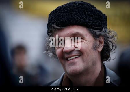 Emir Kusturica in his village, Küstendorf, Serbia. Stock Photo