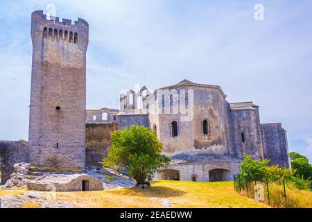 Montmajour abbey in France Stock Photo