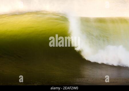 Wave breaking, Ballito Bay, Ballito, KwaZulu-Natal, South Africa Stock Photo