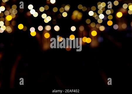 multicolored illuminating bokeh as a background Stock Photo