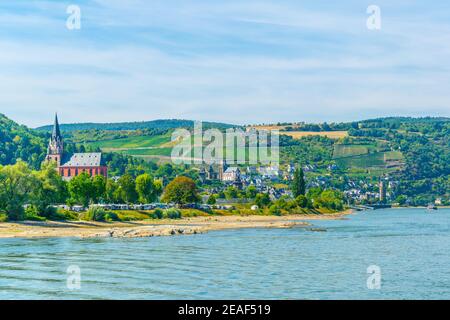 St. Goar Oberwesel town in Germany Stock Photo