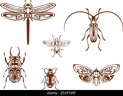 Tribal Insect Image Tattoo Design Stock Illustration 1471531349 |  Shutterstock