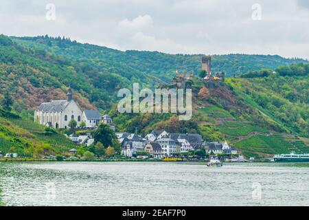 Beilstein town with Metternich Castle in Germany Stock Photo
