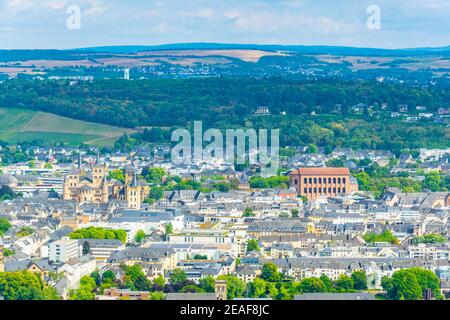 Aerial view of Trier, Germany Stock Photo