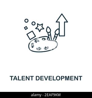 Talent Development icon. Simple element from business management collection. Creative Talent Development icon for web design, templates, infographics Stock Vector