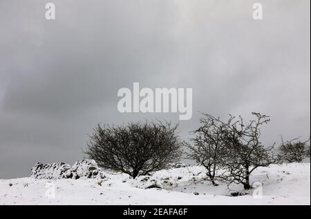 Longstone Edge in Winter Stock Photo