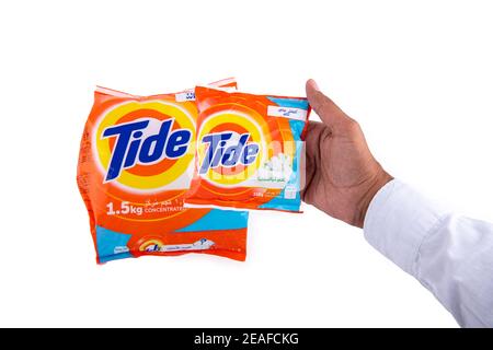 Tide Surf packet on isolated background Stock Photo