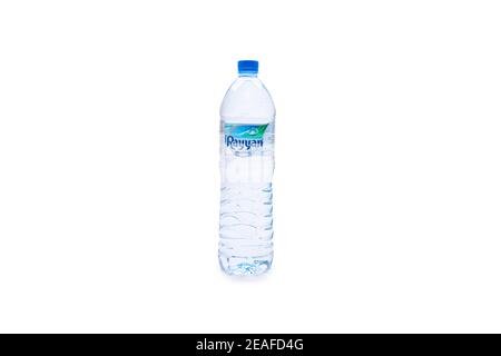 Rayyan Natural Water Bottle on isolated background Stock Photo