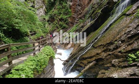 Wimmbachklamm, Wimmbach gorge, Berchtesgaden National Park, Bavaria Bayern, Germany Stock Photo