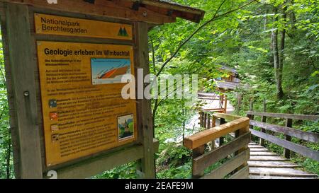 Wimmbachklamm, Wimmbach gorge, Berchtesgaden National Park, Bavaria Bayern, Germany Stock Photo