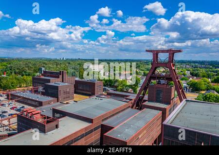 Aerial view of Zollverein industrial complex in Essen, Germany Stock Photo