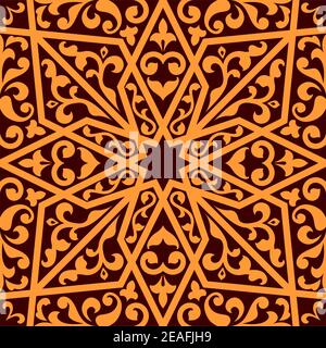 Islamic or arabic seamless pattern with elements of ornament Stock Vector