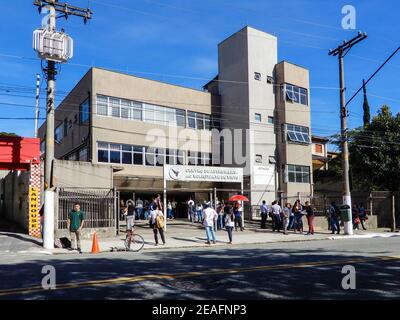 SÃO PAULO, BRAZIL, May 2019: Assistance center for the American visa applicant in São Paulo. Stock Photo