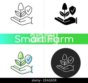 Sustainable agriculture icon Stock Vector