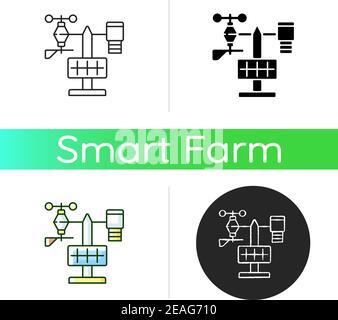 Weather stations icon Stock Vector