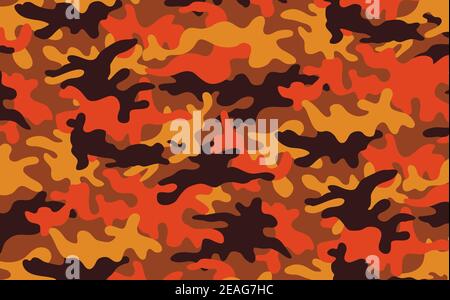 Vector illustration of the Autumn camo texture Stock Vector
