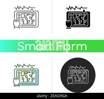 Yield prediction icon Stock Vector