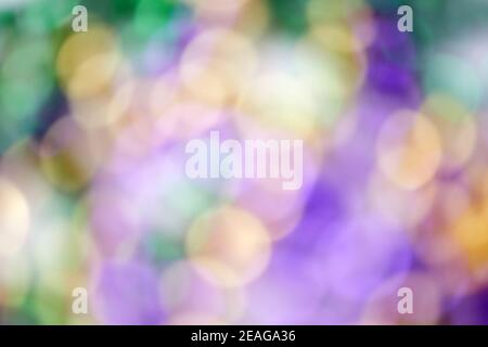 Colorful abstract defocused bokeh background. Spring background Stock Photo