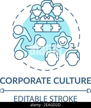 Social behaviors and mindsets concept icon Stock Vector
