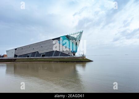 The Deep. A public aquarium in Hull, England situated on the River Humber Stock Photo