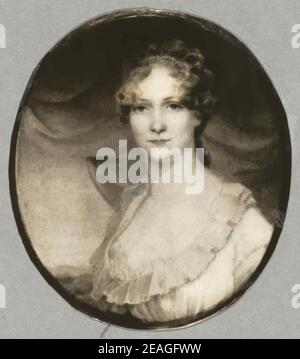 Mary Tayloe Lloyd wife of Francis Scott Key (1779 – 1843) Stock Photo