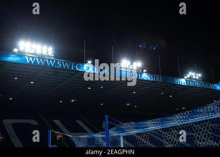 Sheffield, UK. 09th Feb, 2021. Hillsborough Stadium, general view in Sheffield, UK on 2/9/2021. (Photo by Dean Williams/News Images/Sipa USA) Credit: Sipa USA/Alamy Live News Stock Photo