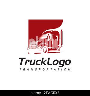 Truck symbol logo design vector template Stock Vector
