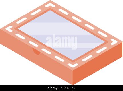 Eco friendly pack icon. Isometric of eco friendly pack vector icon for web design isolated on white background Stock Vector