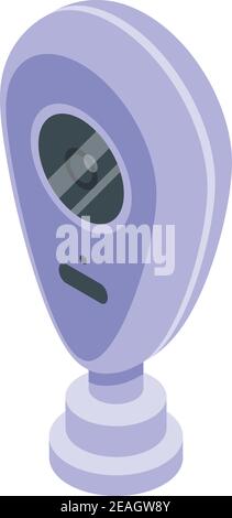 Smart video security icon. Isometric of smart video security vector icon for web design isolated on white background Stock Vector