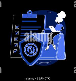 Business continuity and disaster recovery abstract concept vector