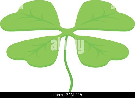 Lucky leaf clover icon. Isometric of lucky leaf clover vector icon for web design isolated on white background Stock Vector