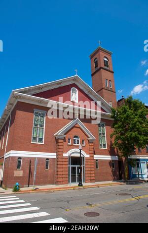 St Francis of Assisi Church at 325 Cambridge Street in East Cambridge, Massachusetts MA, USA. Stock Photo